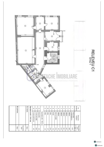 Universitate, metrou, spatiu birouri, igenizat, su 182 mp, parcare privata, lift.